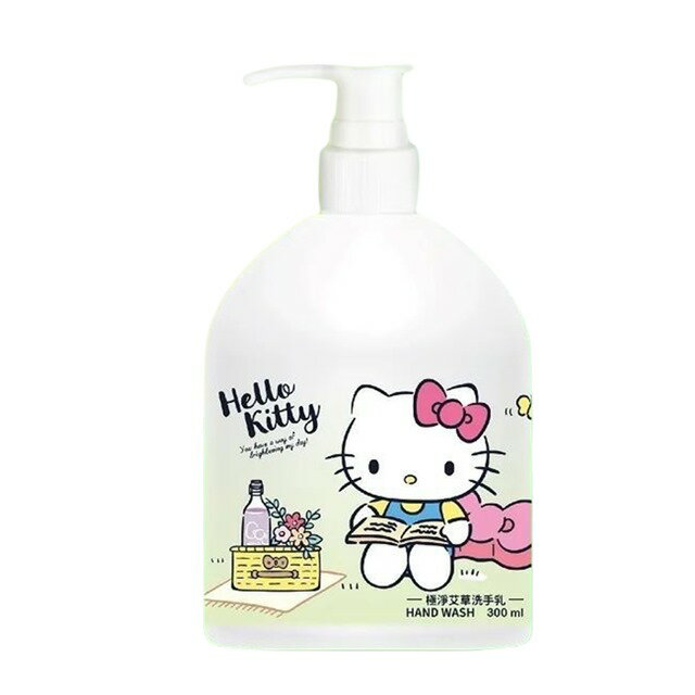 小禮堂 Hello Kitty 洗手乳 300ml 艾草香 (少女日用品特輯)