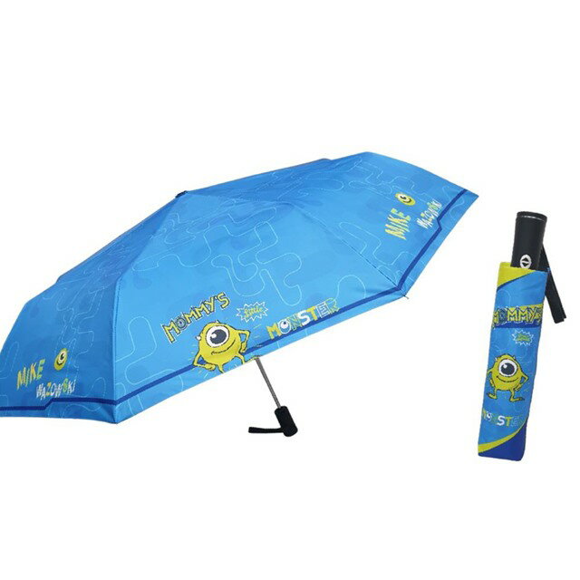 小禮堂 迪士尼 怪獸電力公司 抗UV自動雨陽傘 (藍大眼仔款)