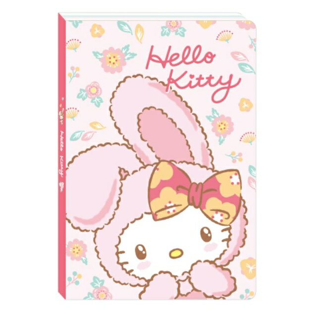 小禮堂 Hello Kitty 32k膠裝筆記本 (粉兔子裝款)