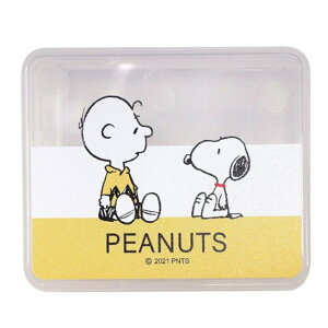 小禮堂 Snoopy 塑膠透明針盒 (黃白坐姿款)