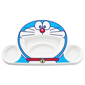 小禮堂 哆啦A夢 造型塑膠兒童餐盤 (舉手款)