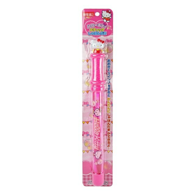 小禮堂 Hello Kitty 長型造型吹泡泡玩具 (桃姊妹款)