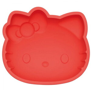 小禮堂 Hello Kitty 造型矽膠蛋糕模型 1080ml (紅大臉款)