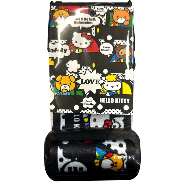 小禮堂 Hello Kitty 行李箱束帶 (黑好友款)