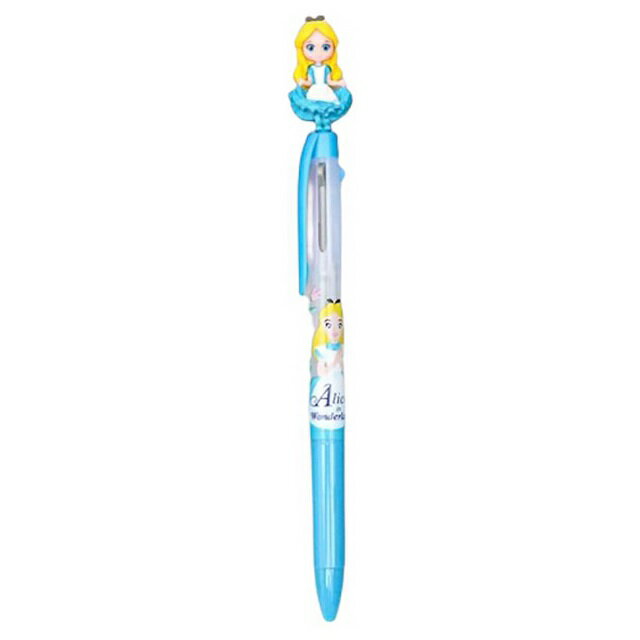 小禮堂 迪士尼 愛麗絲夢遊仙境 造型玩偶三色原子筆 0.5mm (站姿款)