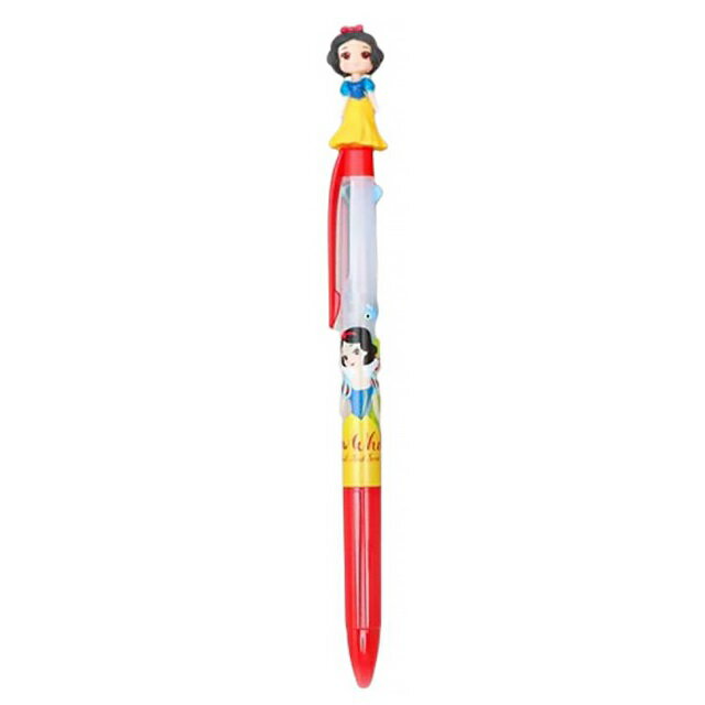 小禮堂 迪士尼 白雪公主 造型玩偶三色原子筆 0.5mm(站姿款)