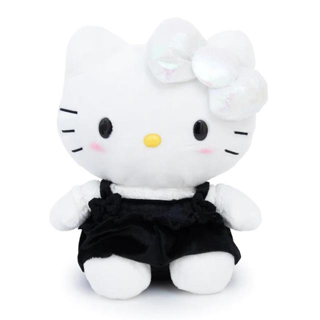 小禮堂 Hello Kitty 絨毛玩偶娃娃 L (黑裙款)