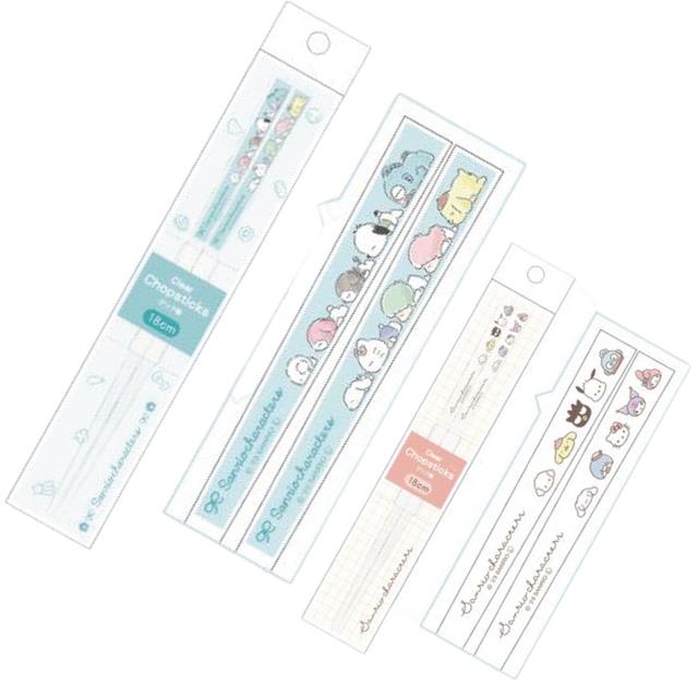 小禮堂 Sanrio 三麗鷗 大集合壓克力透明筷