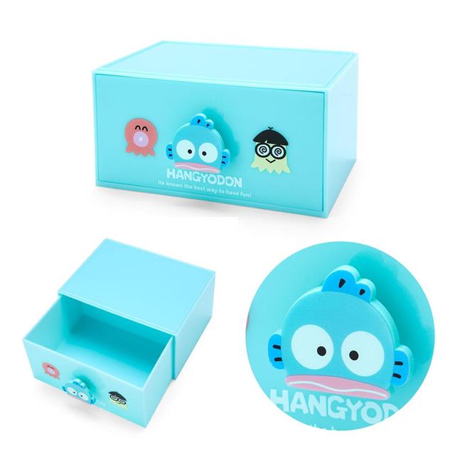 小禮堂 三麗鷗 桌上型塑膠單抽收納盒 (大臉好友款) Kitty 美樂蒂 酷洛米 6