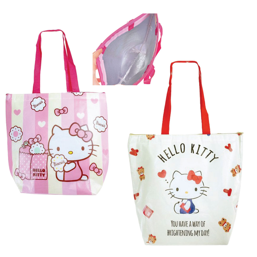 小禮堂 Hello Kitty 防潑水尼龍保冷手提袋