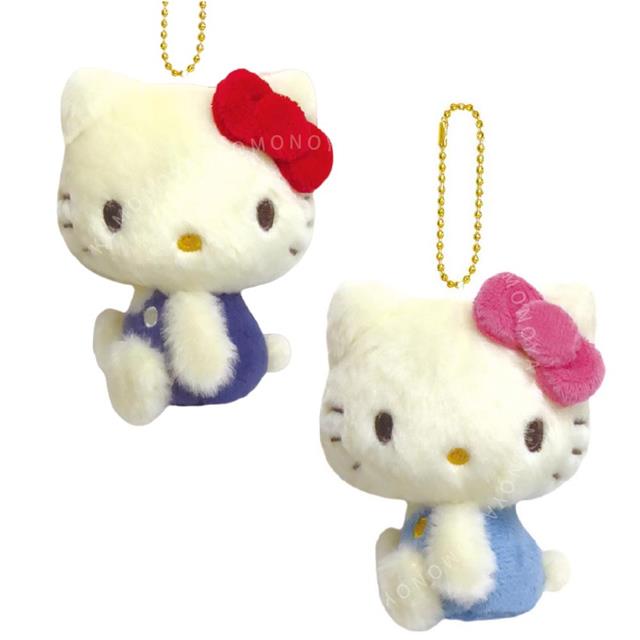 小禮堂 Hello Kitty 絨毛玩偶吊飾 (復古系列)