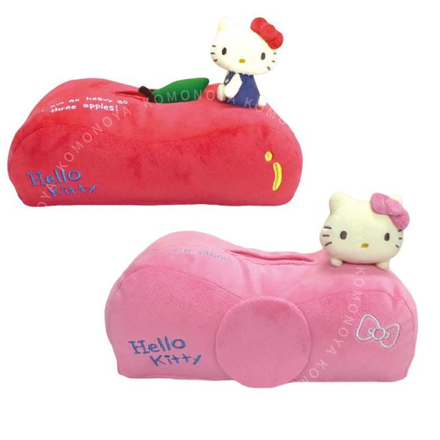 小禮堂 Hello Kitty 絨毛造型面紙套 (復古系列
