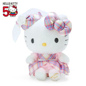 【新春推薦】 小禮堂 Hello Kitty 絨毛玩偶娃娃 (蘇格蘭少女 50週年系列)