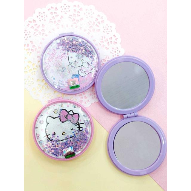 小禮堂 Sanrio 三麗鷗 Hello Kitty 摺疊鏡 (2款隨機出貨 )
