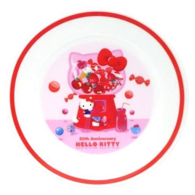 小禮堂 Sanrio 三麗鷗 Hello Kitty 陶瓷盤 50週年紀念
