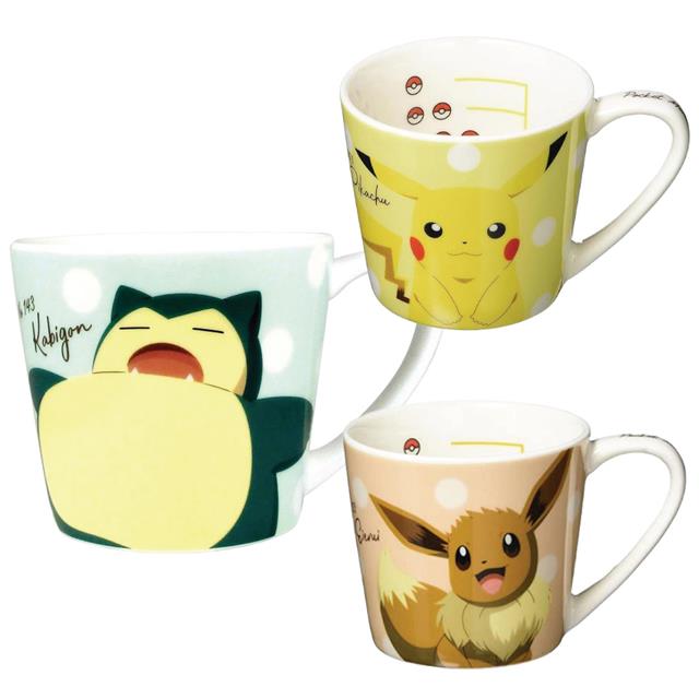 小禮堂 Pokemon 神奇寶貝 陶瓷馬克杯 皮卡丘 伊布 卡比獸