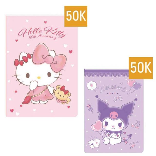 小禮堂 Sanrio 三麗鷗 50K定頁筆記本 (角色款) Kitty 酷洛米
