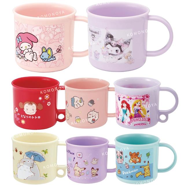 小禮堂 Skater 兒童單耳塑膠杯 200ml Ag+ (角色款) 美樂蒂 酷洛米 吉伊卡哇