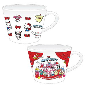 小禮堂 Sanrio 三麗鷗 Hello Kitty 50週年紀念 陶瓷輕量馬克杯
