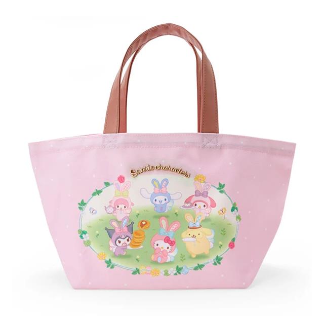 小禮堂 Sanrio 三麗鷗 尼龍船型手提午餐袋 (小兔仙子蛋蛋の幸福)