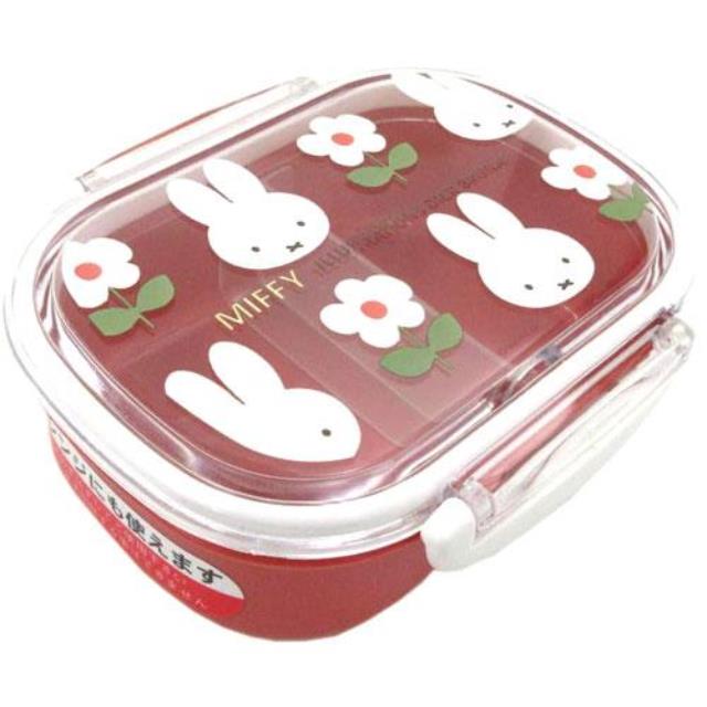 小禮堂 Miffy 米飛兔 樂扣抗菌便當盒 (大臉花朵款)