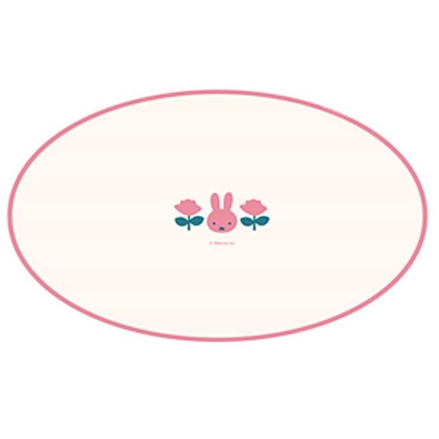 小禮堂 Miffy 米飛兔 耐熱樹脂橢圓盤 (粉臉款)