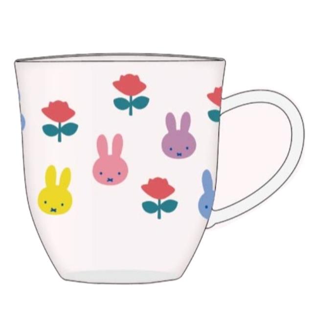 小禮堂 Miffy 米飛兔 耐熱玻璃杯 (彩色大臉款)