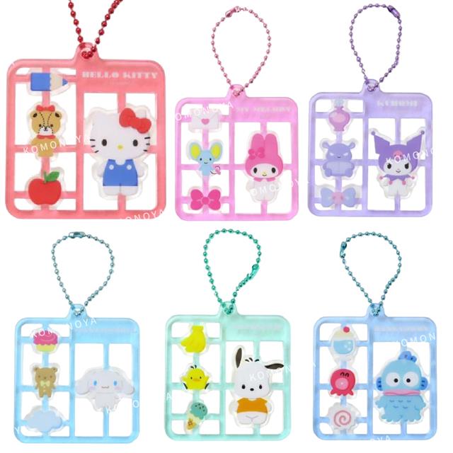 小禮堂 Sanrio 三麗鷗 壓克力方形吊飾 (模型風格) Kitty 酷洛米 帕恰狗