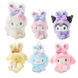 三麗鷗 絨毛玩偶吊飾 (小兔仙子蛋蛋の幸福)