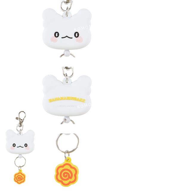 小禮堂 三麗鷗 造型矽膠伸縮鑰匙圈 (大臉好友款) 6