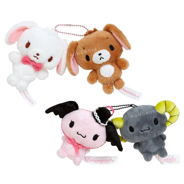 小禮堂 Sanrio 三麗鷗 絨毛玩偶吊飾2入組 (00後超新星) 蜜糖邦尼 LLOROMANNIC