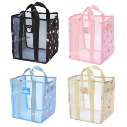 小禮堂 三麗鷗 網眼儲物收納手提袋 S (2024新生活) Kitty 美樂蒂 大耳狗