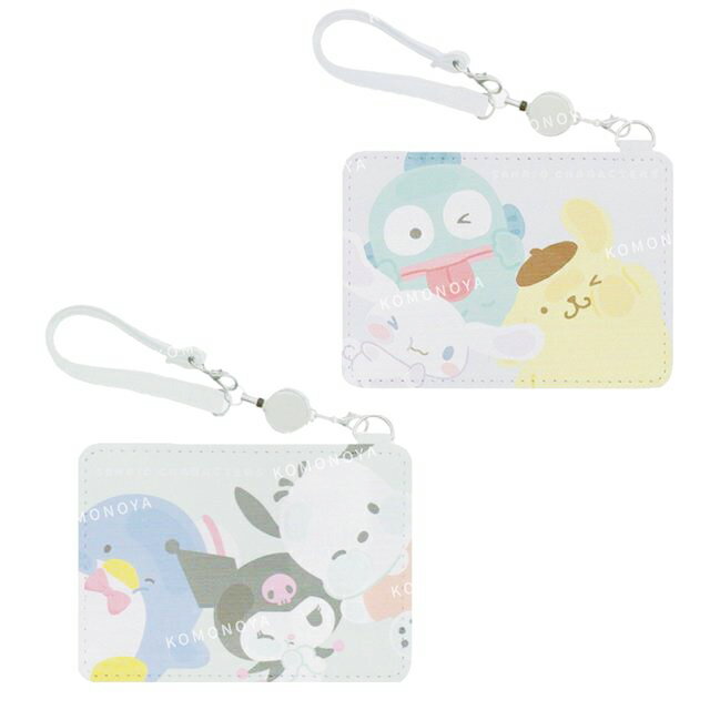 小禮堂 Sanrio 三麗鷗 皮質易拉扣票卡夾 (貼玻璃款) 酷洛米 帕恰狗 人魚漢頓