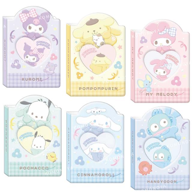 小禮堂 Sanrio 三麗鷗 愛心視窗迷你相本 (帽踢款) 美樂蒂 酷洛米 布丁狗