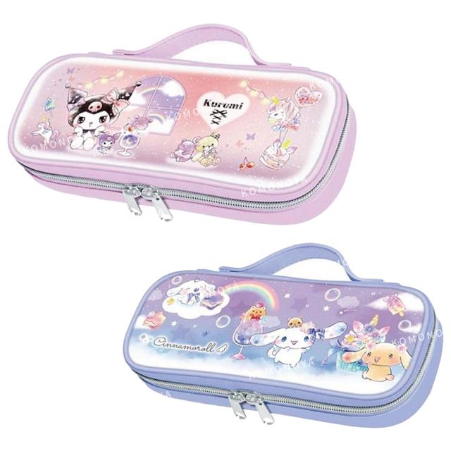 小禮堂 Sanrio 三麗鷗 手提拉鍊筆袋 (水汪汪系列) 酷洛米 大耳狗