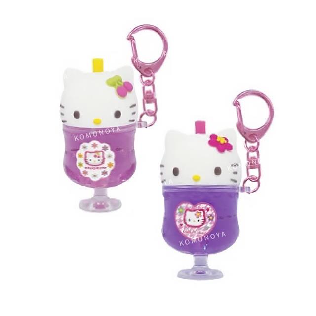 小禮堂 Hello Kitty 壓克力造型鑰匙圈 (90's漂浮汽水款)
