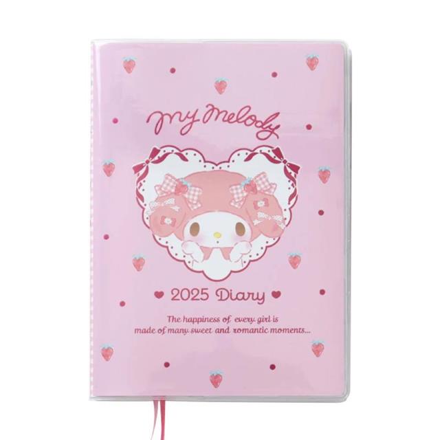 小禮堂 Sanrio 三麗鷗 美樂蒂 2025 B6橫格週年曆手帳 (蛇年特輯)