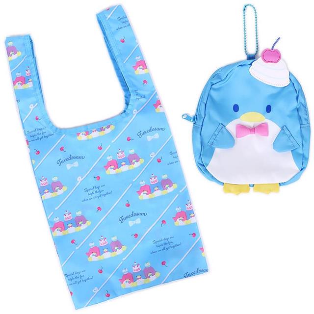 小禮堂 Sanrio 三麗鷗 山姆企鵝 摺疊環保購物袋 (45週年系列)