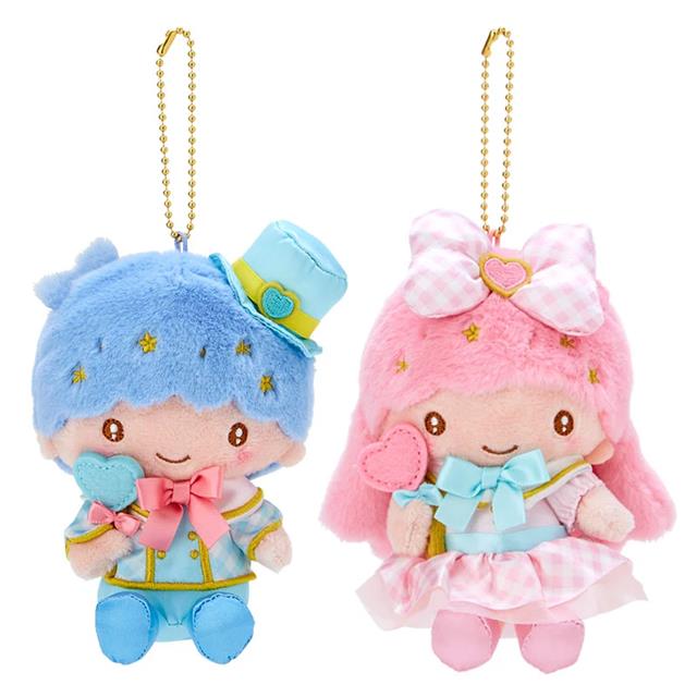 小禮堂 Sanrio 三麗鷗 雙子星 絨毛玩偶吊飾2入組 (魔法少女 角色大賞)