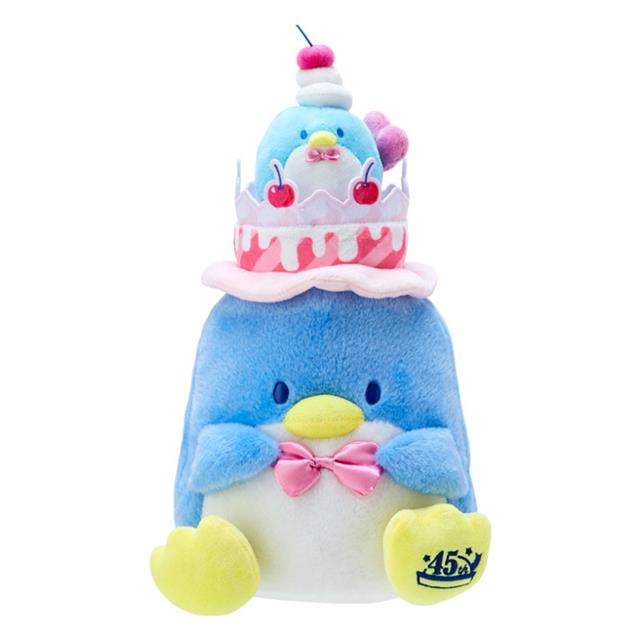 小禮堂 Sanrio 三麗鷗 山姆企鵝 絨毛玩偶娃娃 (生日蛋糕 45週年系列)