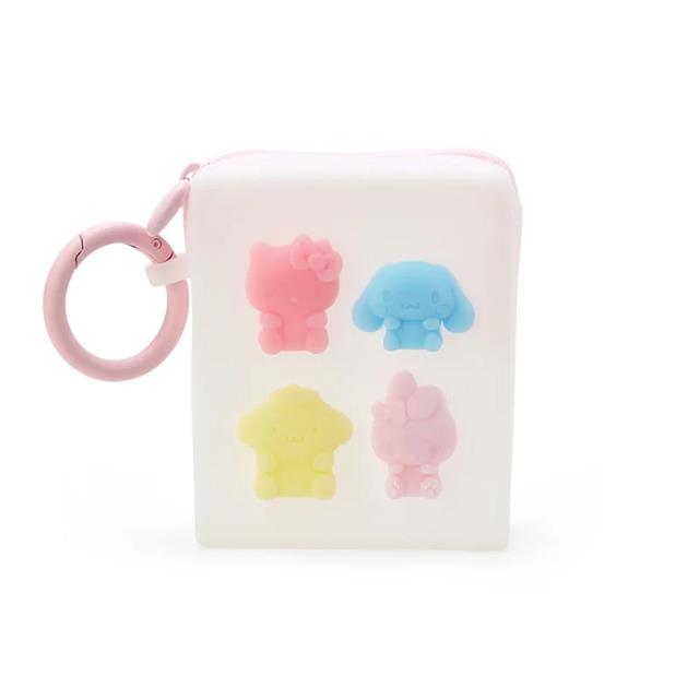 小禮堂 【限購】Sanrio 三麗鷗大集合 矽膠小物收納包 (Gummies系列)