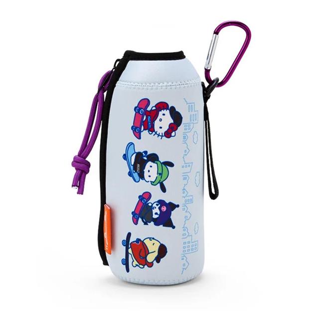 小禮堂 Sanrio 三麗鷗大集合 泡棉水壺收納袋 (滑板少年)