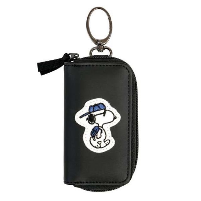 小禮堂 Snoopy 史努比 皮質鑰匙包 (酷哥款)