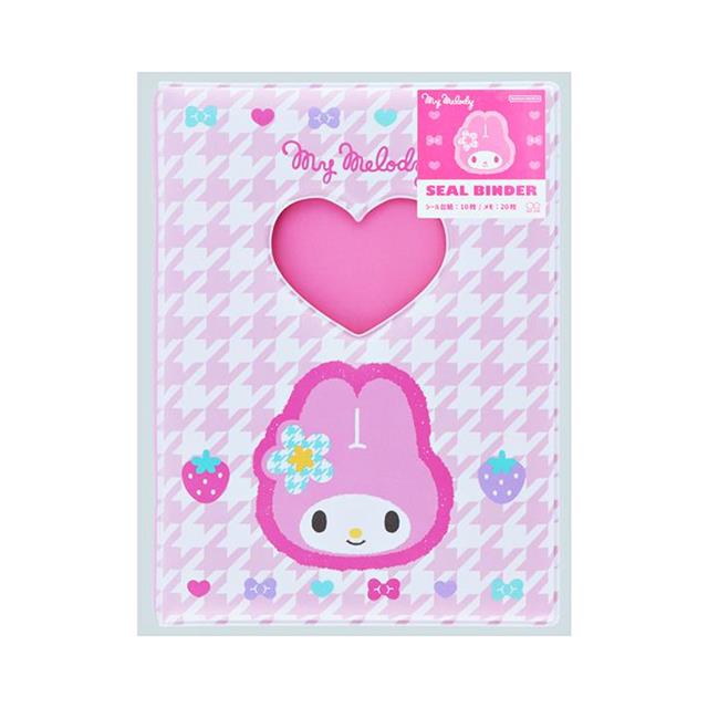 小禮堂 Sanrio 三麗鷗 美樂蒂 復古千鳥格 貼紙收集筆記本 (Y2K)