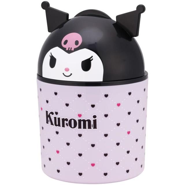 小禮堂 Sanrio 三麗鷗 酷洛米 掀蓋式造型垃圾桶 DB2D (大頭款)