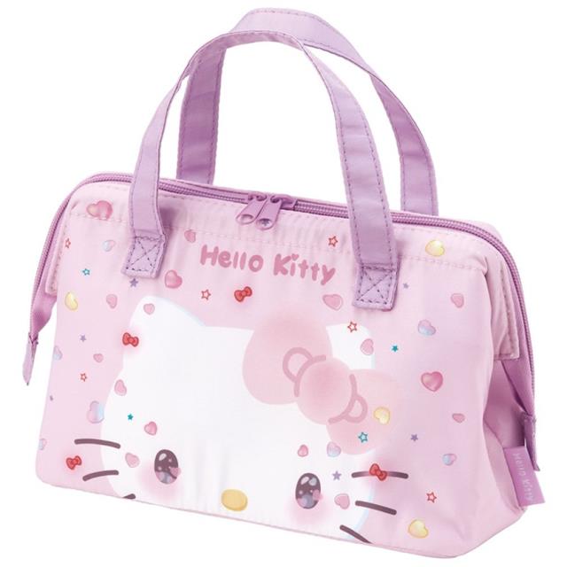 小禮堂 SKATER Hello Kitty 硬式支架保冷便當袋 KGA1 (50週年系列)