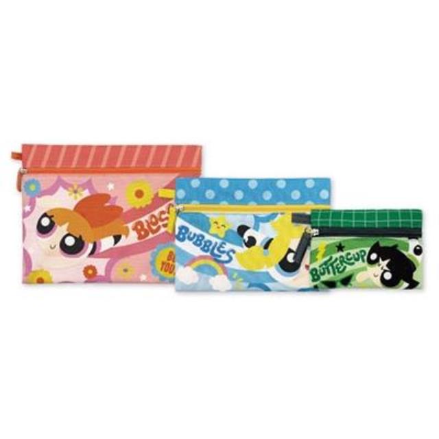 小禮堂 飛天小女警 扁平收納包 3入組