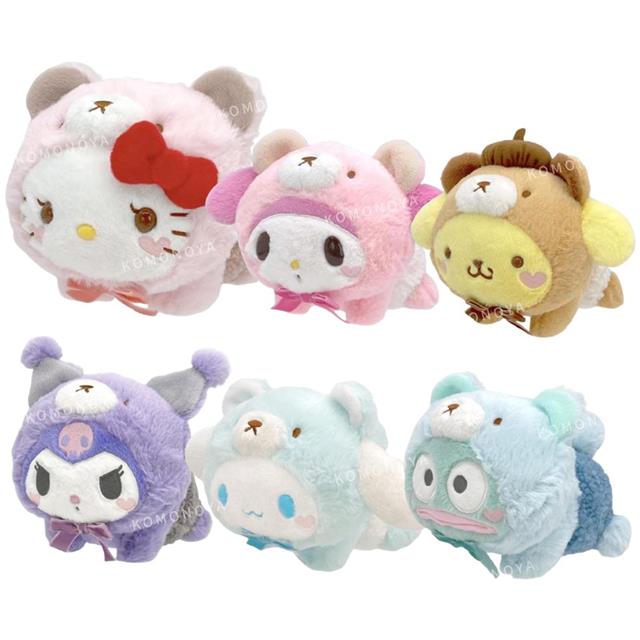 小禮堂 Sanrio 三麗鷗 絨毛玩偶娃娃 (熊寶寶裝款) Kitty 酷洛米 大耳狗