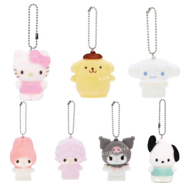 小禮堂 Sanrio 三麗鷗 立體植絨玩偶吊飾 (站姿款) Kitty 美樂蒂 酷洛米