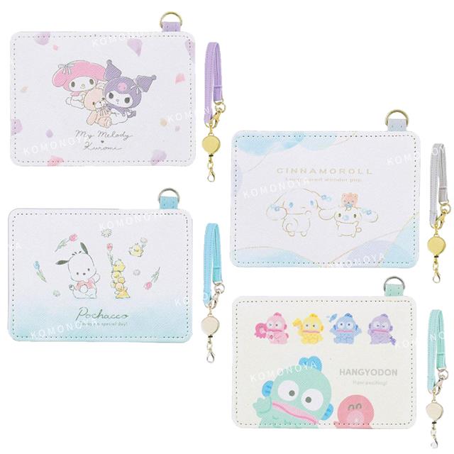 小禮堂 Sanrio 三麗鷗 皮質易拉扣票卡夾 (好友款) 酷洛米 大耳狗 人魚漢頓